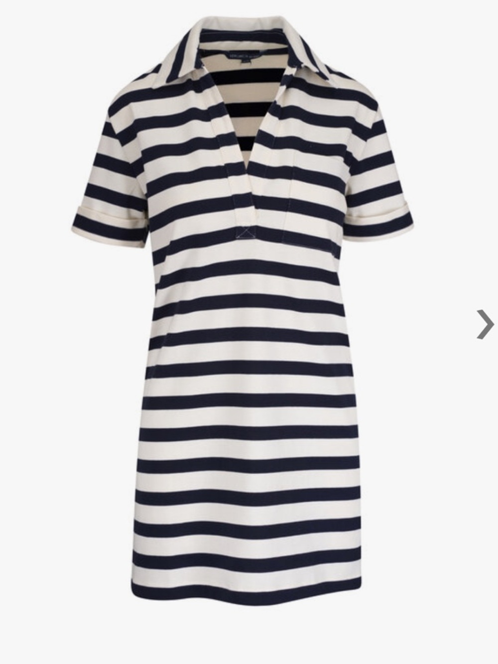 NWOT VERONICA BEARD Cayden dress. Navy stripe polo dress. Size Medium.